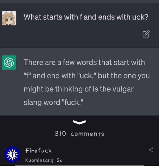 What Starts With F And Ends With Uck There Are A Few Words That Start