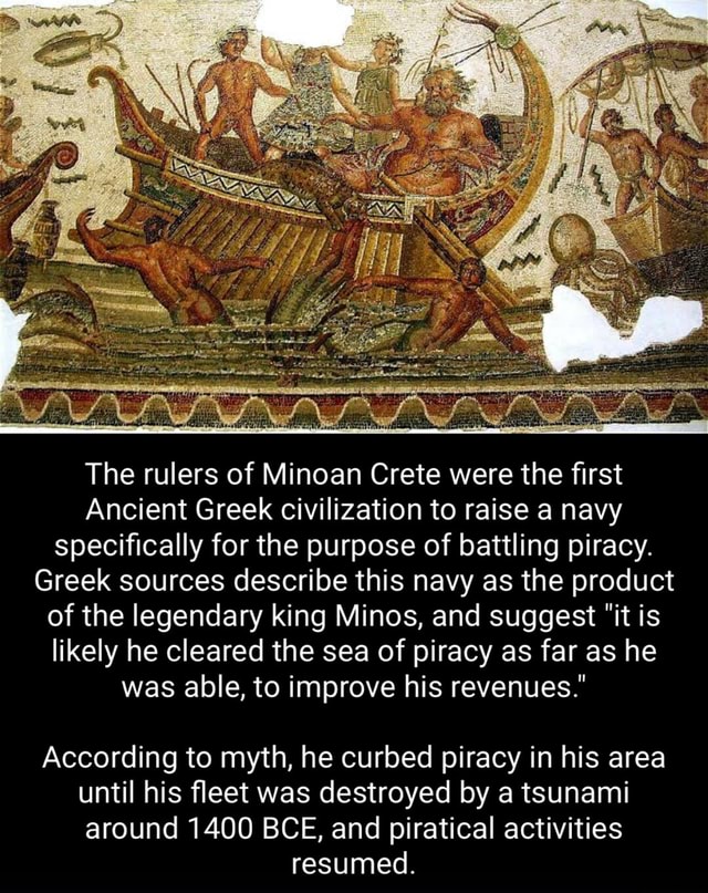 The rulers of Minoan Crete were the first Ancient Greek civilization to