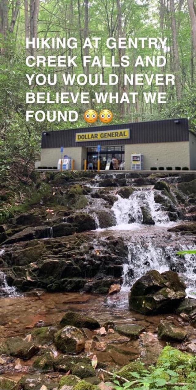 HIKING AT GENTRY, CREEK FALLS AND YOU WOULD NEVER BELIEVE WHAT WE FOUND