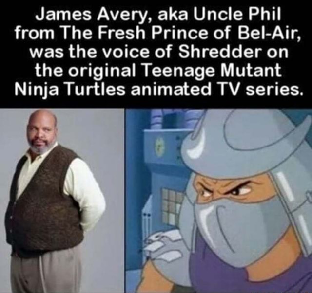 James Avery, aka Uncle Phil from The Fresh Prince of BelAir, was the