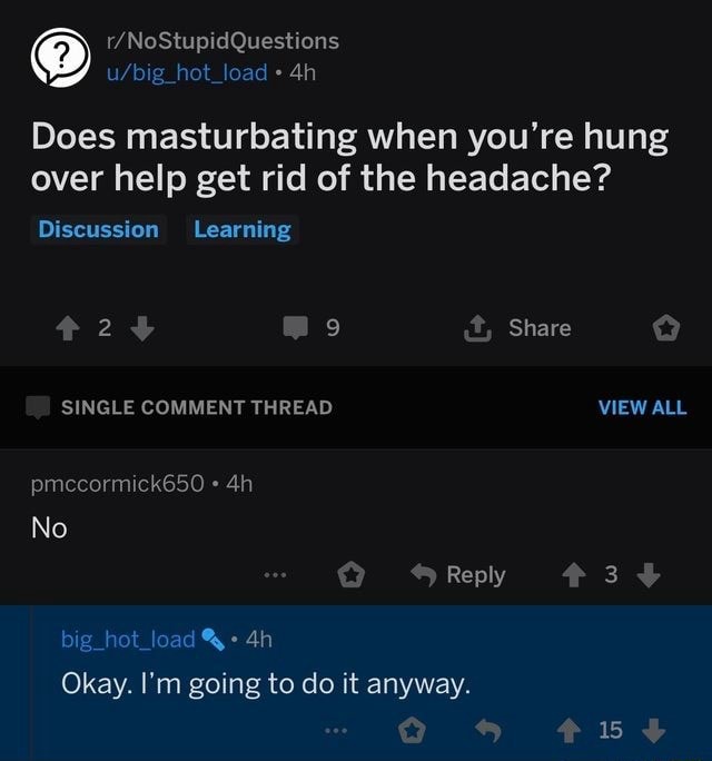 Helps headaches masturbation Sexual headache