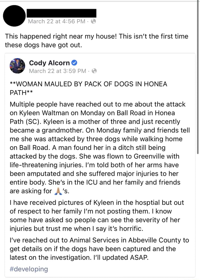 Kyleen Waltman mauled by pit bulls both arms amputated, leg