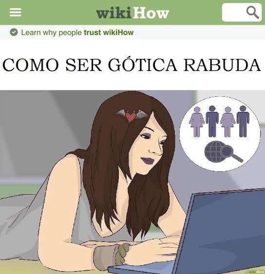 SER GÓTICA RABUDA COMO - )