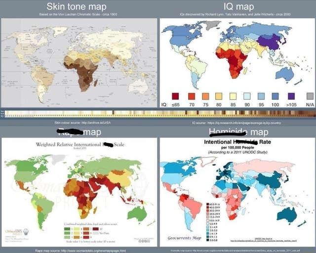 Skin tone map 'Based on the Von Luschan Chromatie Scate circa 1900