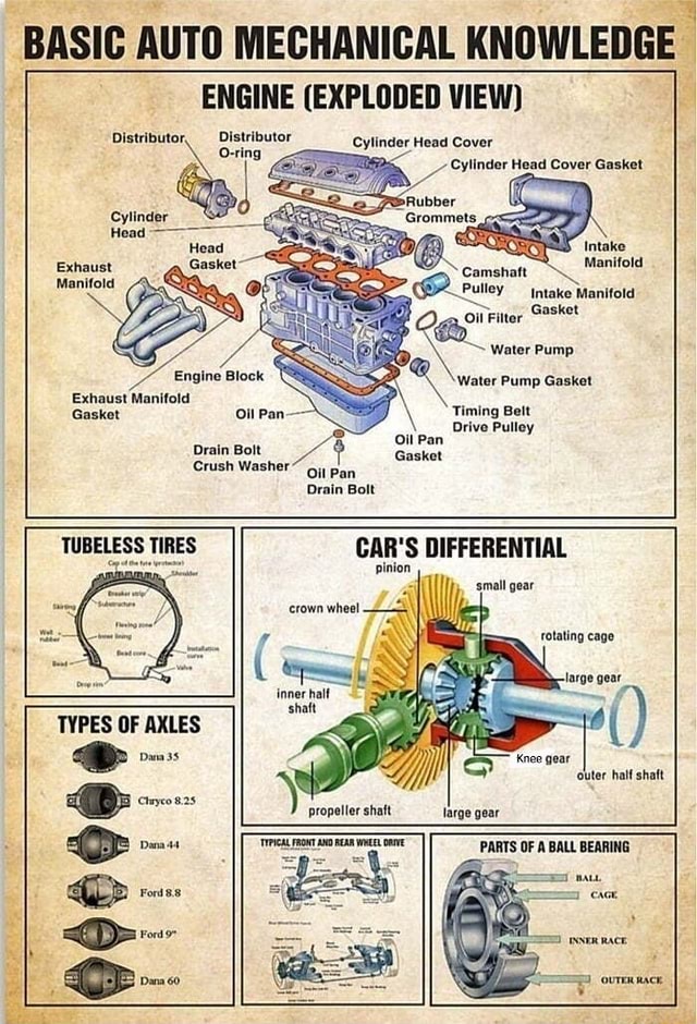 BASIC AUTO MECHANICAL KNOWLEDGE _ ENGINE (EXPLODED VIEW) Distributor ...