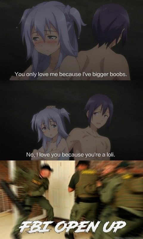 You Only Love Me Because I Ve Bigger Boobs No I Love You Because You Re A Loli Up