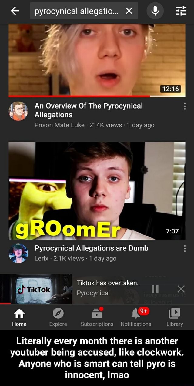 Pyrocynical allegatio.. Th An Overview Of The Pyrocynical Allegations ...