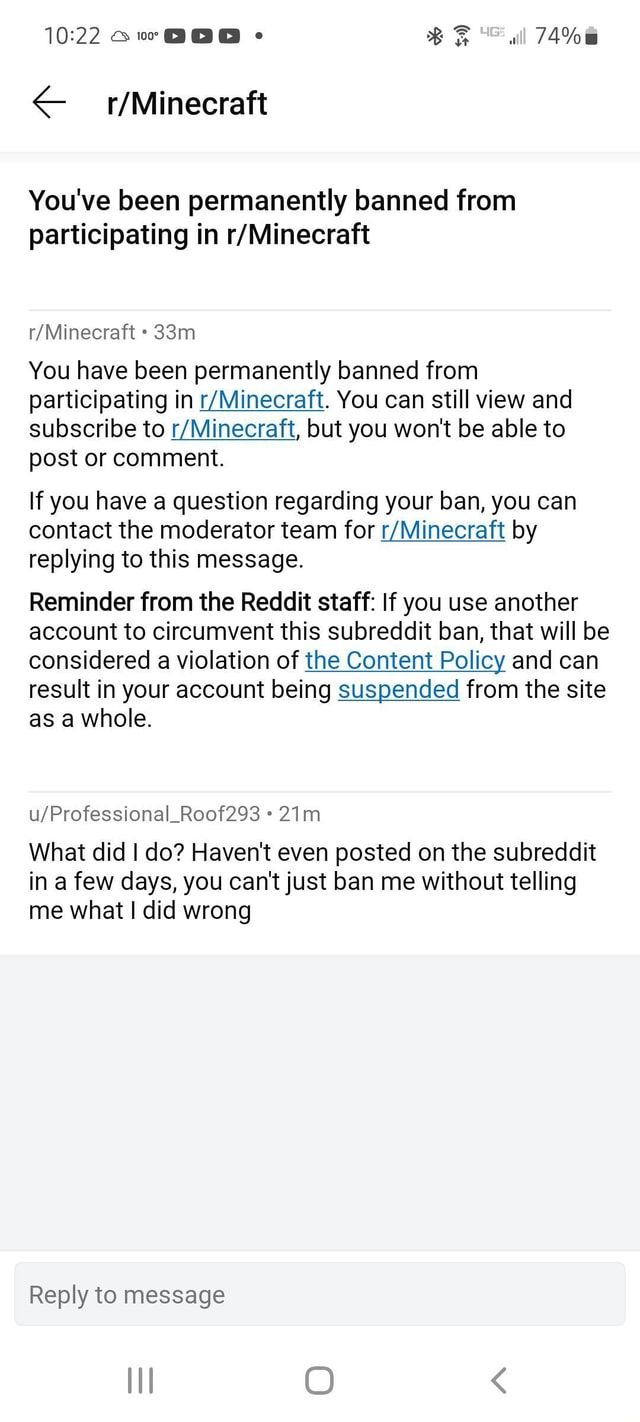 We You've been permanently banned from participating in You have been ...