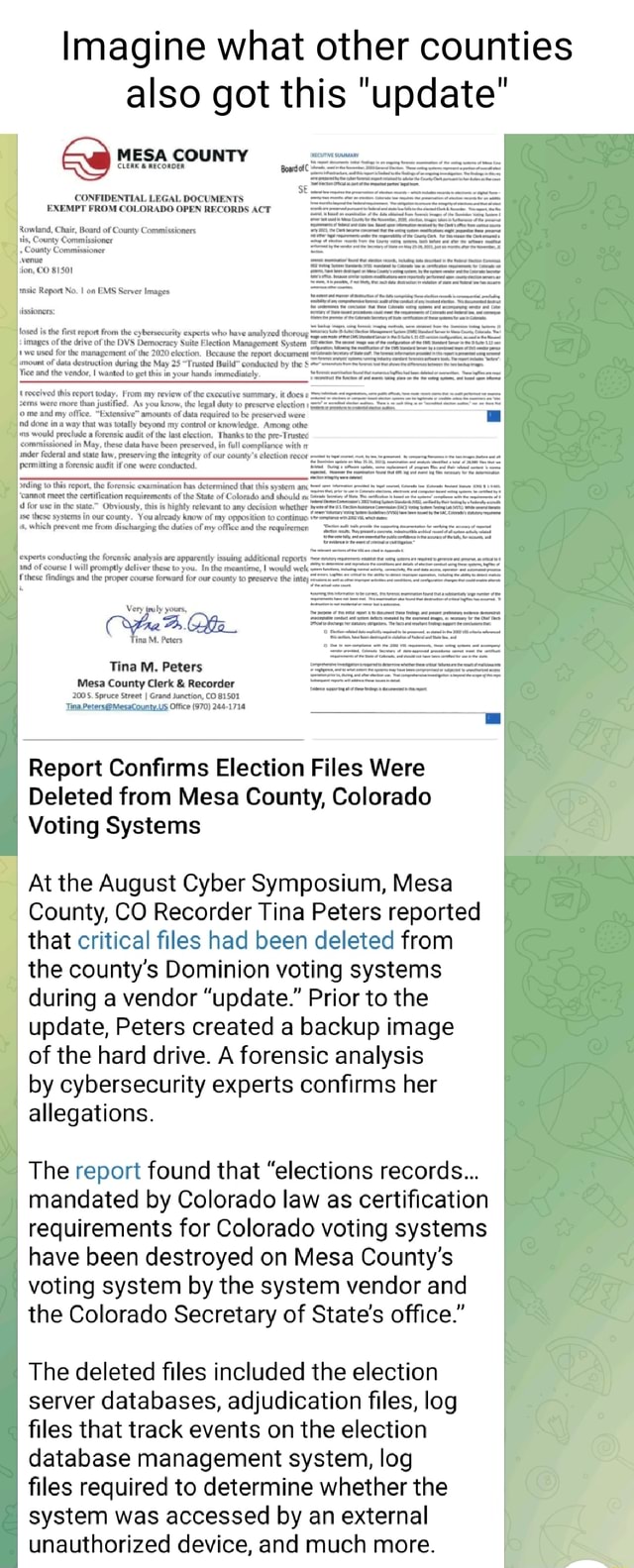 Imagine what other counties also got this "update" MESA COUNTY