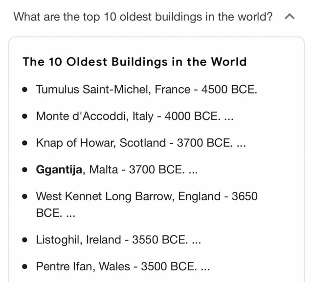 What Are The Top 10 Oldest Buildings In The World The 10 Oldest Buildings In The World Tumulus 0884
