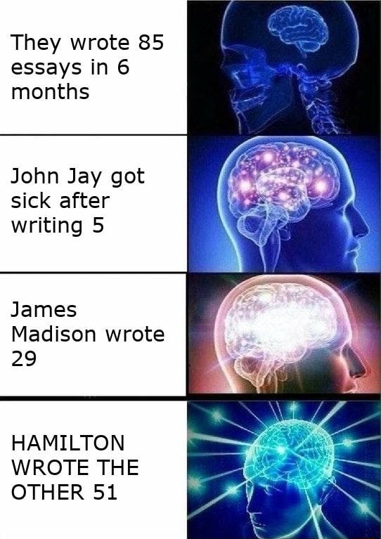 James madison sick discount hamilton