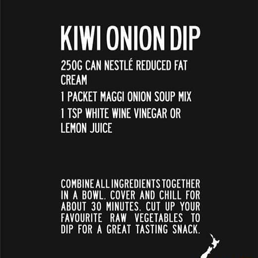 KIWI ONION DIP 250G CAN NESTLE REDUCED FAT CREAM PACKET MAGGI ONION