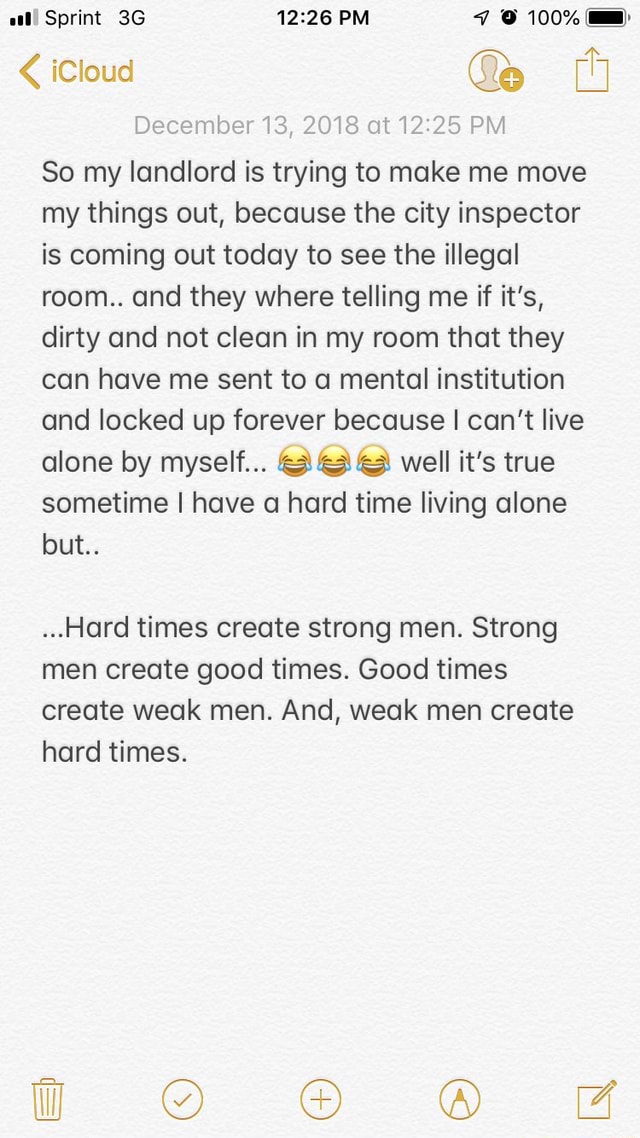 OP lives in illegal room in Los Angeles and landlords family and her