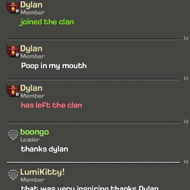Dylan Member Joined The Clan Dylan Member Poop In My Mouth Dylan Member 