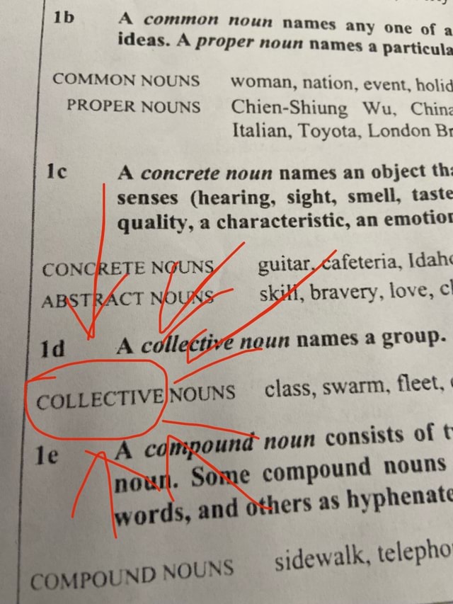 A common no un names any o ideas. A proper noun names COMMON NOUNS