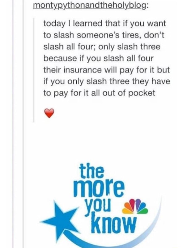 Montygwhonandtheholymg today I learned that if you want
