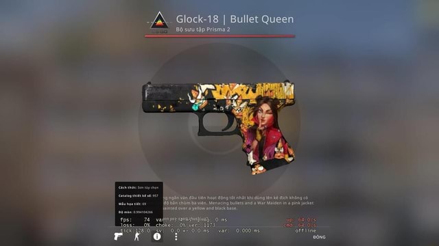 Glock-18 I Bullet Queen Bo suu tap Prisma 2 Cach thire: Son tiy
