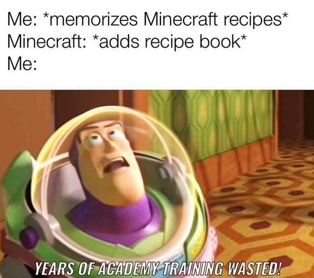 Me Memorizes Minecraft Recipes Minecraft Adds Recipe Book Me