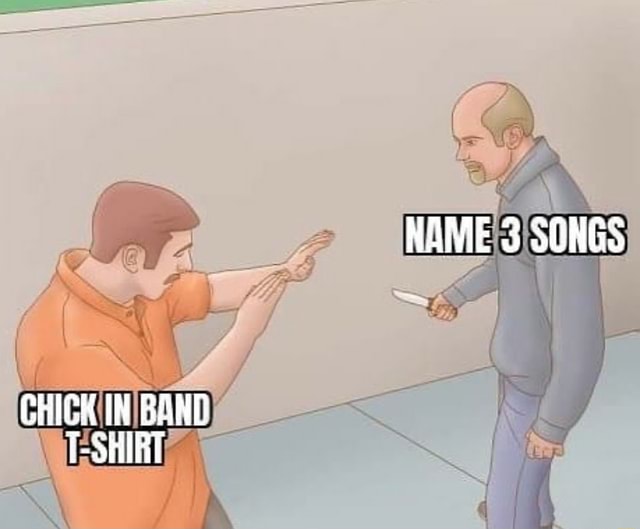 band t shirt meme