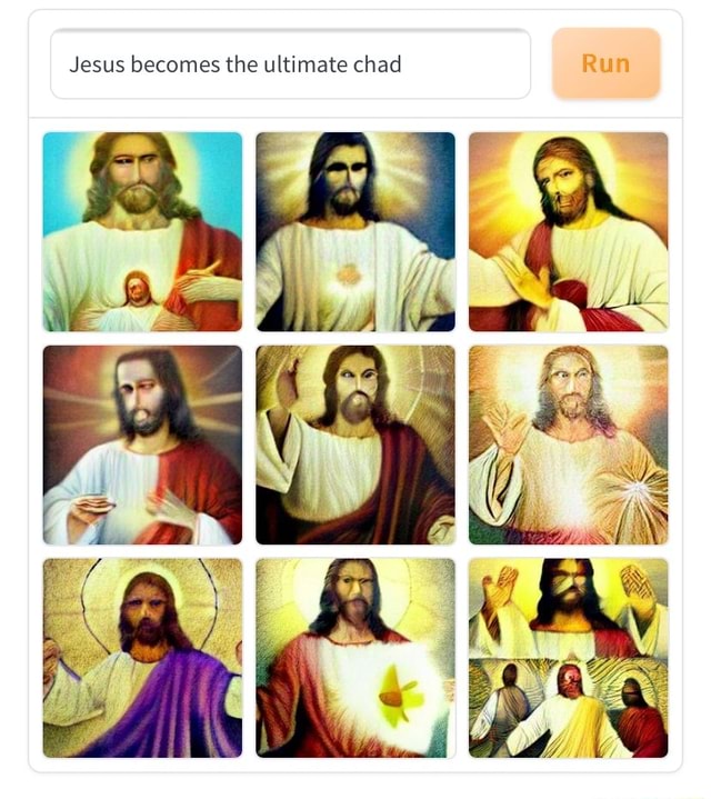Jesus becomes the ultimate chad - iFunny