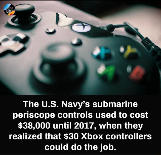 The U.S. Navy's submarine periscope controls used to cost 38,000 until 2017, when they realized