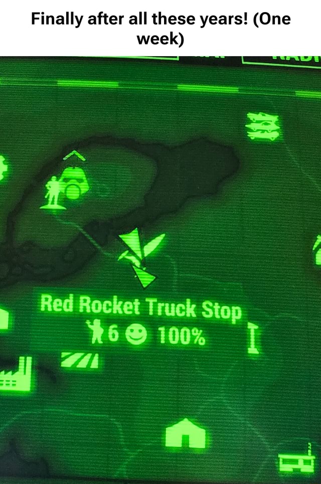 Finally after all these years! (One week) SSS= Red Rocket Truck Stop ...