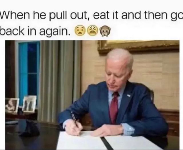 Hen he pull out, eat it and then gc pack in again. iFunny