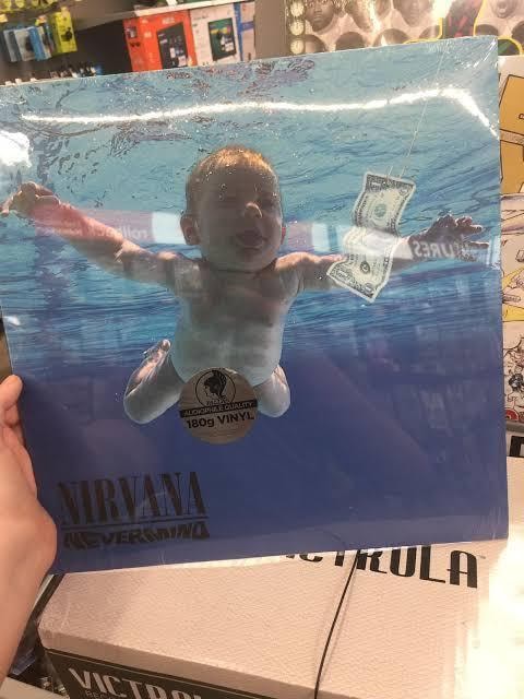 31 years ago today, publicity shots for Nirvana’s album Nevermind of a baby underwater in a