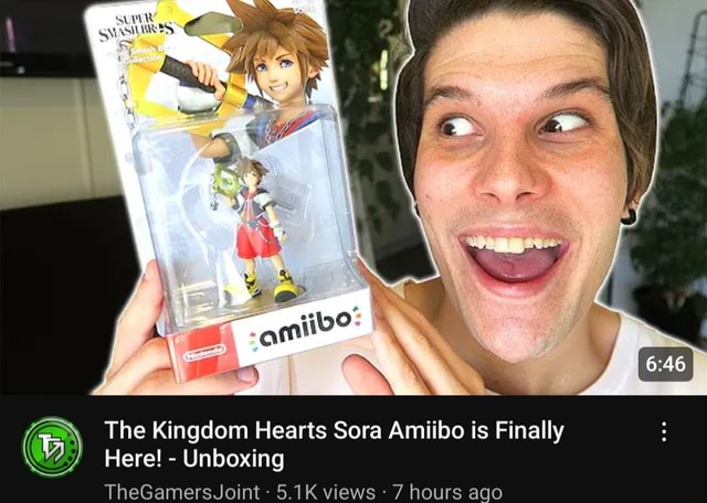 VASILB: BS C The Kingdom Hearts Sora Amiibo is Finally Here! - Unboxing  TheGamersJoint 5.1K views 7 hours ago - iFunny