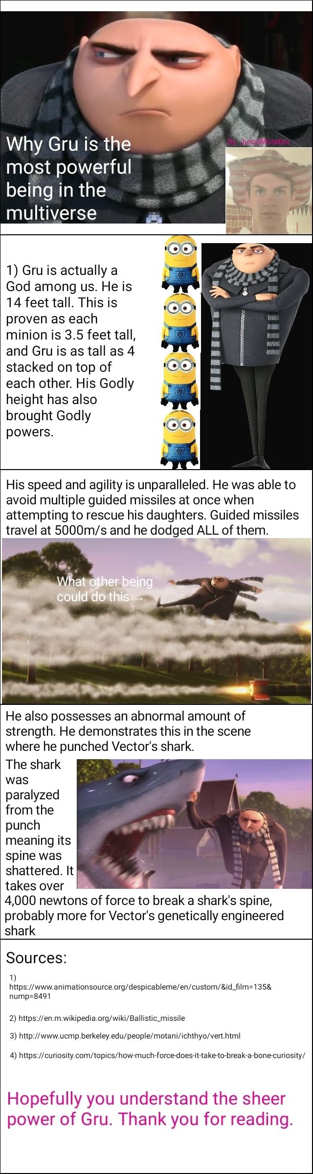 Why Gru Is The Most Powerful Being In The Multiverse 1 Gru Is Actually A God Among Us He Is R 14feet Tall This Is Ng Proven As Each Minion Is
