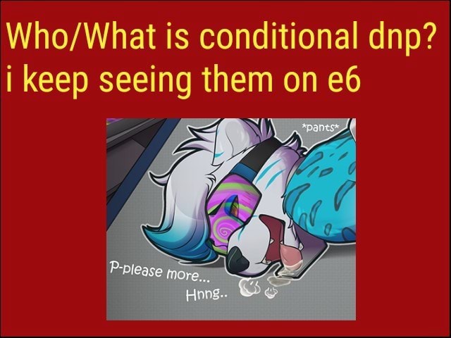 Whowhat Is Conditional Dnp I Keep Seeing Them On E6 Ifunny 1154