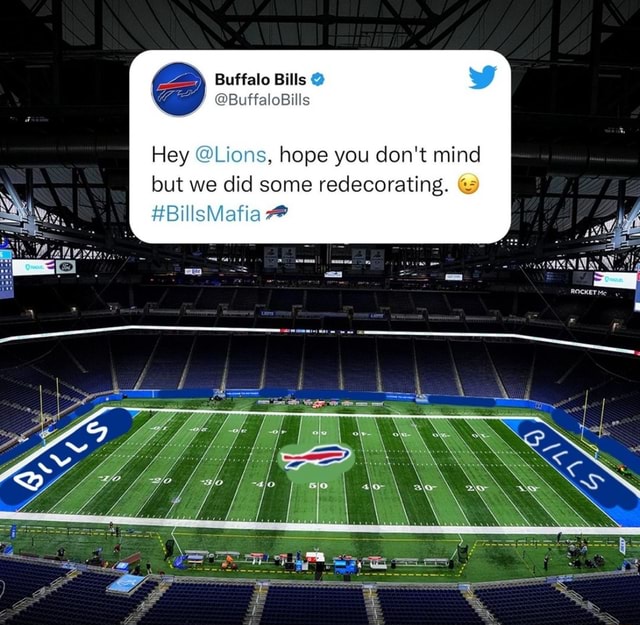 Buffalo Bills on X: Hey @Lions, hope you don't mind but we did some  redecorating. 