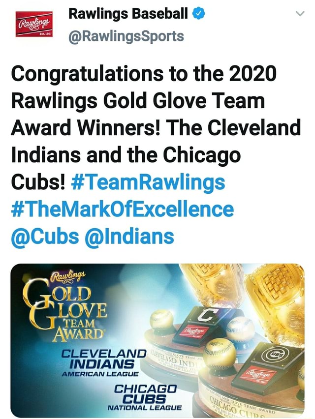 Congratulations to the 2020 Rawlings Gold Glove Team Award Winners! The