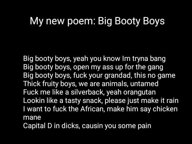 Boys big bottom How to