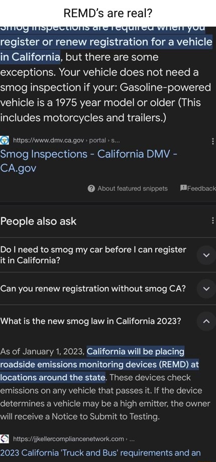 Smog Inspections - California DMV