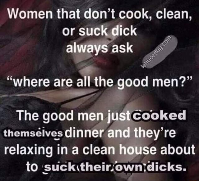 Why women suck dick