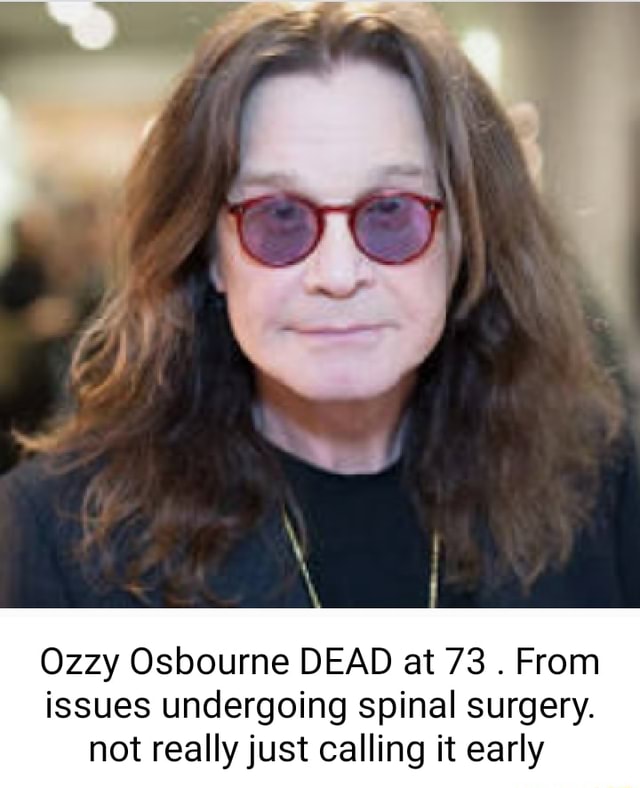 ozzy osbourne death report
