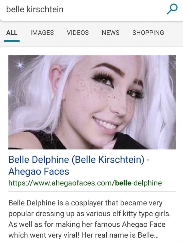 Belle delphine real face