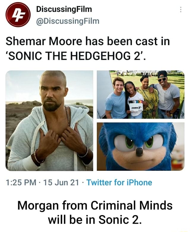 Sonic 2: Shemar Moore, de Criminal Minds, entra para o elenco