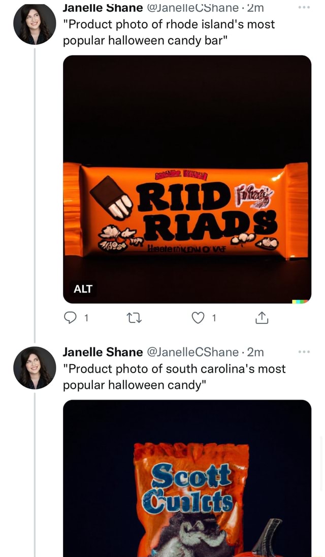 Janelle Shane JanelleCShnane "Product photo of rhode island's most