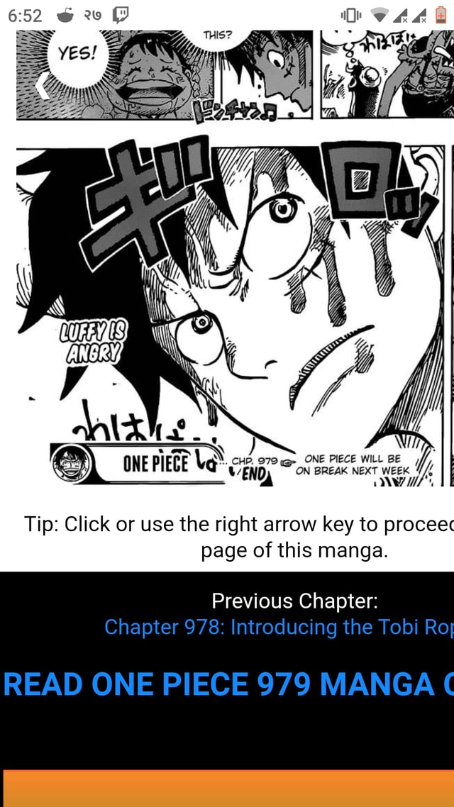 One Piece Will Be One Tip Click Or Use The Right Arrow Key To Proceec Page Of This Manga Previous Chapter Chapter 978 Introducing The Tobi Ro Read One Piece 979 Manga