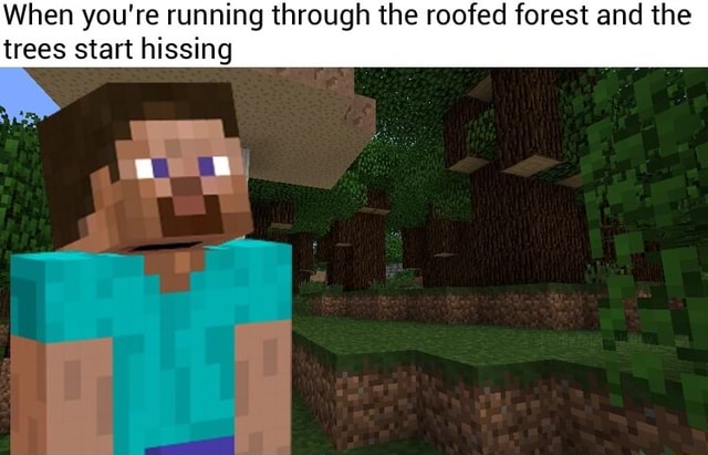 When You Re Running Through The Roofed Forest And The Trees Start Hissing