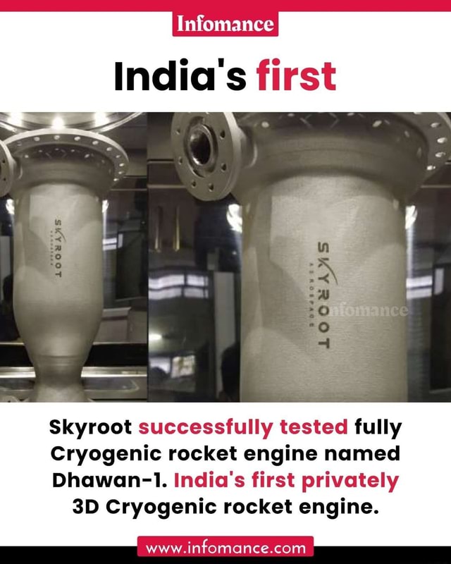 Infomance first Skyroot successfully tested fully Cryogenic rocket