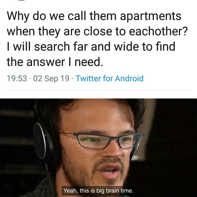 Why do we call them apartments when they are close to eachother? I will