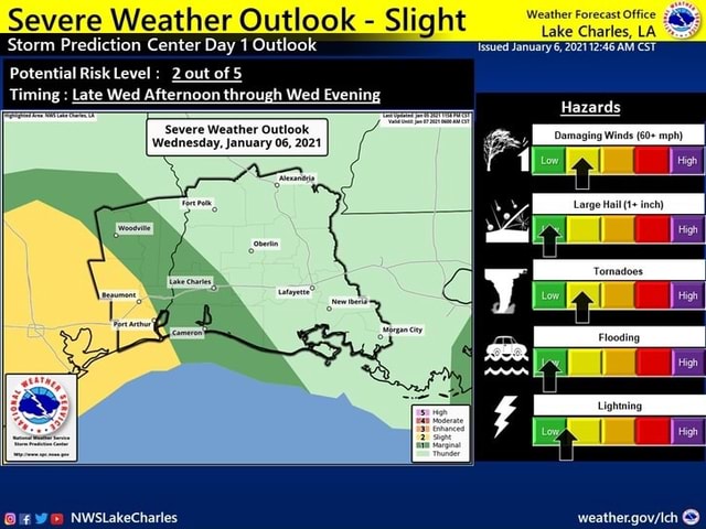 Severe Weather Outlook - Slight Storm Prediction Center Day 1 Outlook ...