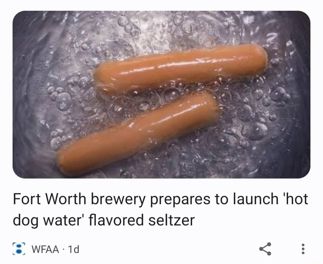 Fort Worth brewery prepares to launch 'hot dog water' flavored seltzer