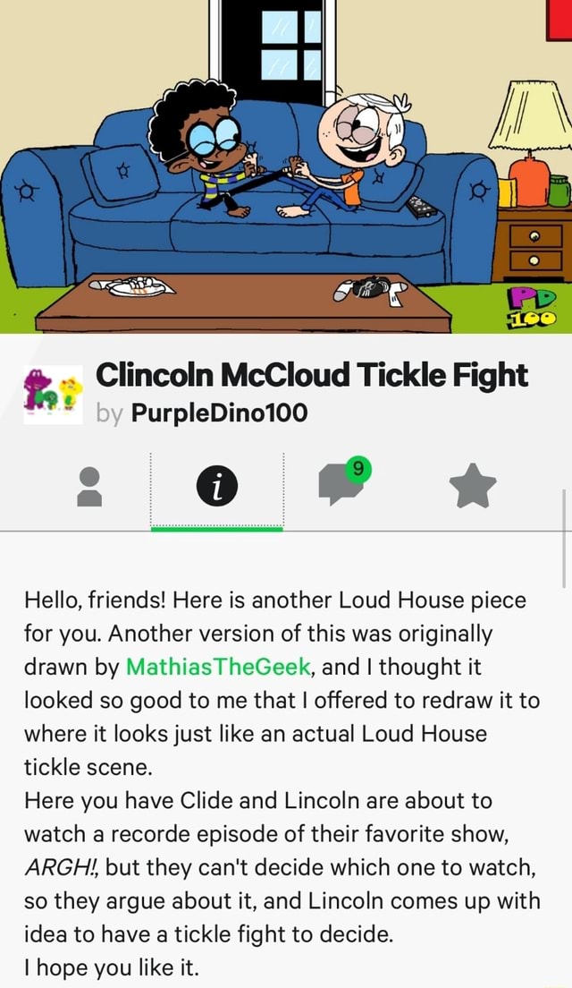 Clincoln McCloud Tickle Fight PurpleDino100 Hello Friends Here Clincoln McCloud Tickle Fight PurpleDino100 Hello Friends Here