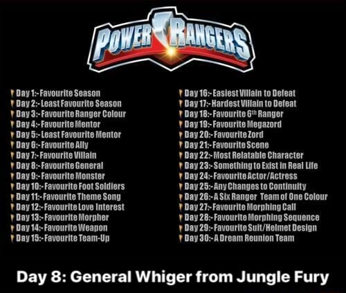 Day 8: General Whiger from Jungle Fury - Day 8: General Whiger from ...