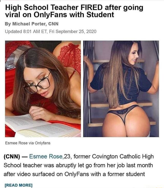 High School Teacher FIRED after going viral on OnlyFans with Student By Mic...
