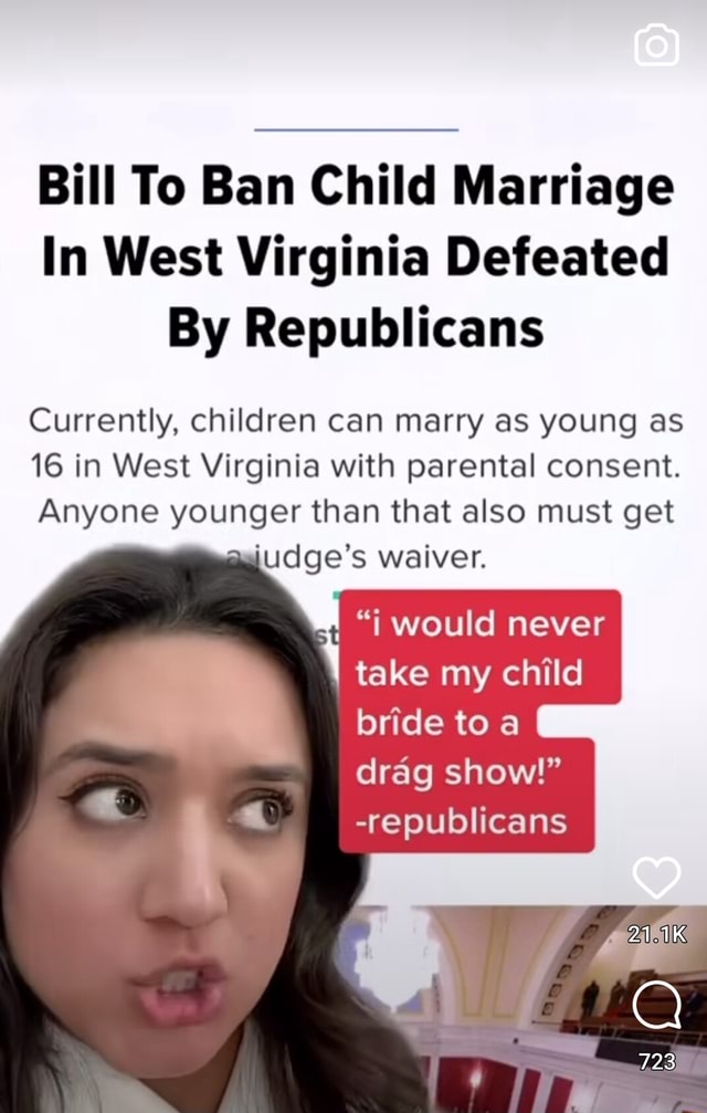 Bill To Ban Child Marriage In West Virginia Defeated By Republicans